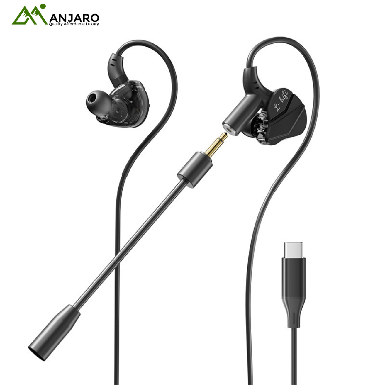 Double Wheat E-Sports Type-C Digital Wired Gaming Headset (Shipping Fee Included)