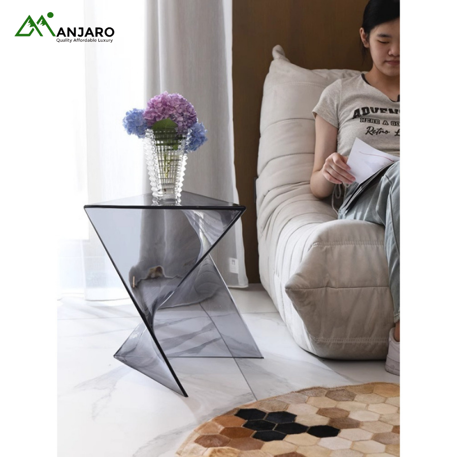 Ins Creative Sofa Side Table – Modern Geometric Small Corner Table for Living Rooms & Apartments