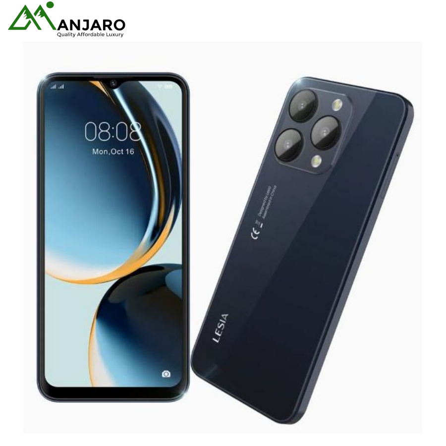 LESIA Bright 3 Smartphone – 6.56 inch HD Display, 4+128GB Storage, 5000mAh Battery, 8+16MP Dual Camera