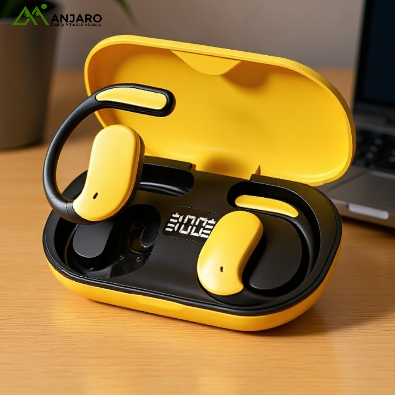 Smart Digital Display Ear-Hook Wireless Headphones (Shipping Fee Included)