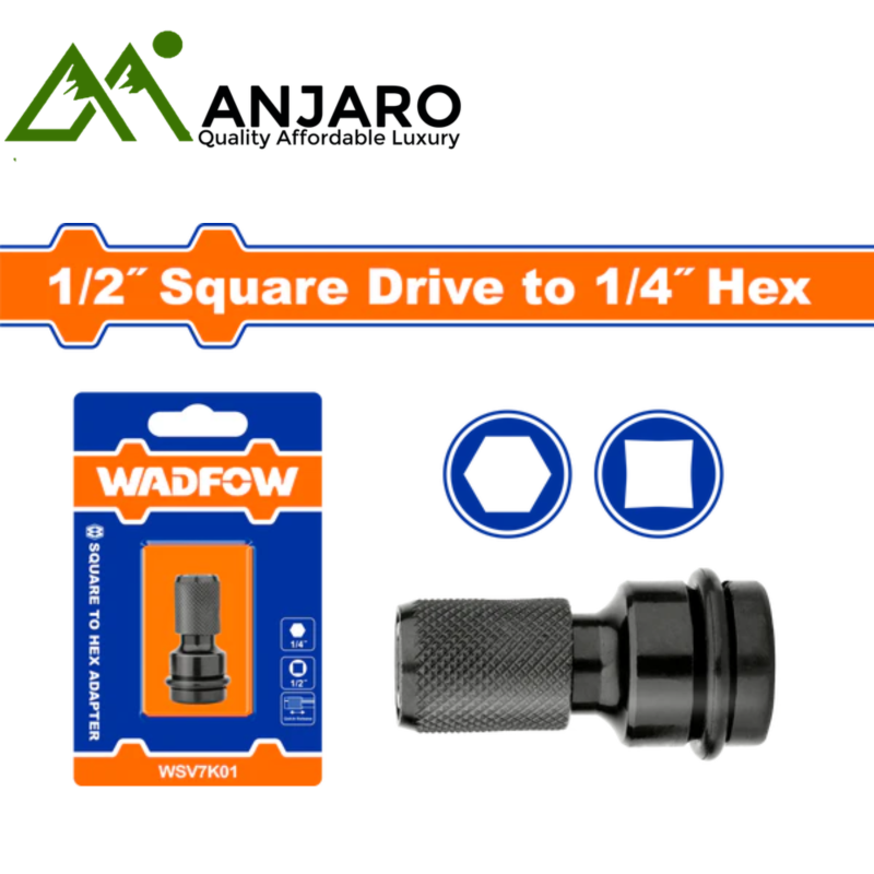 Square to Hex Adapter 1/2" to 1/4" WSV7K01