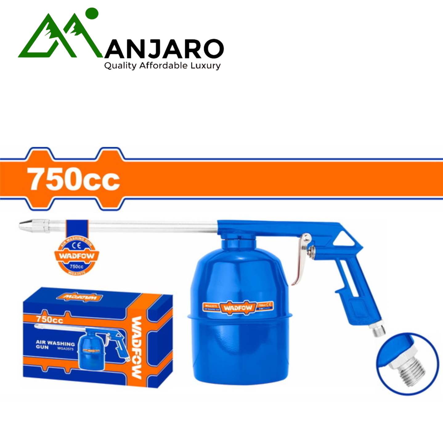 WGA3575 Air Washing Gun – 0.75L High-Pressure Cleaning