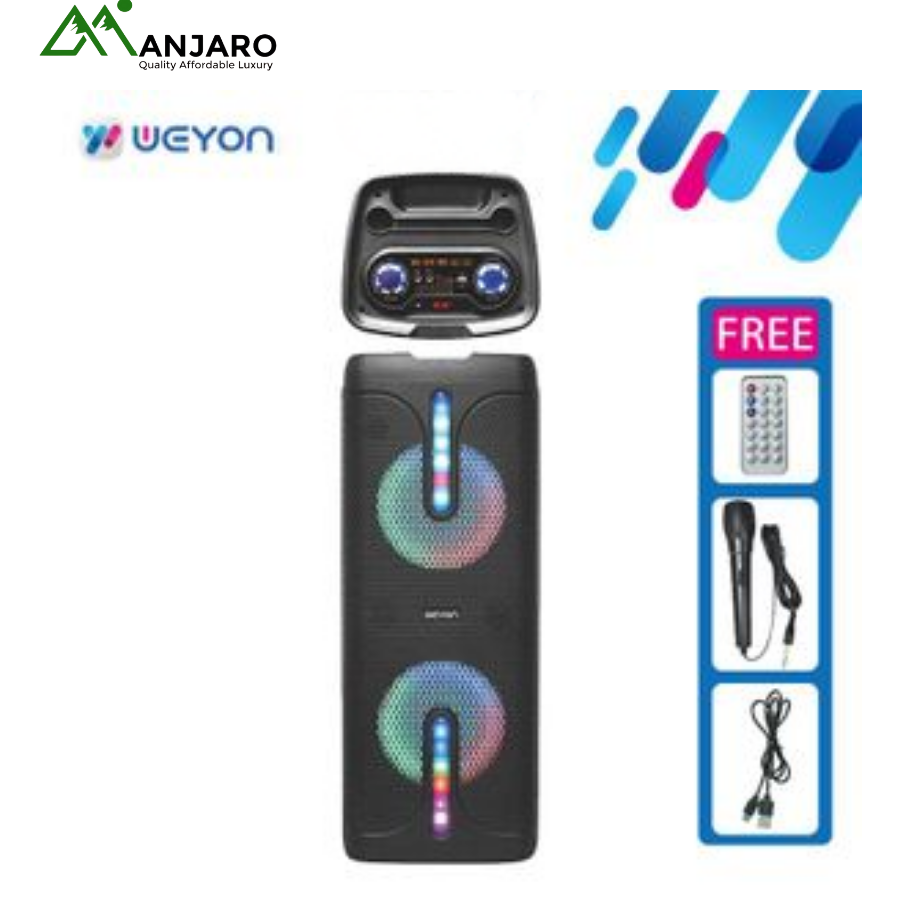 Weyon 836 Bluetooth Soundbar with Microphone – Wireless Speaker for TV, Music & Calls with Deep Bass