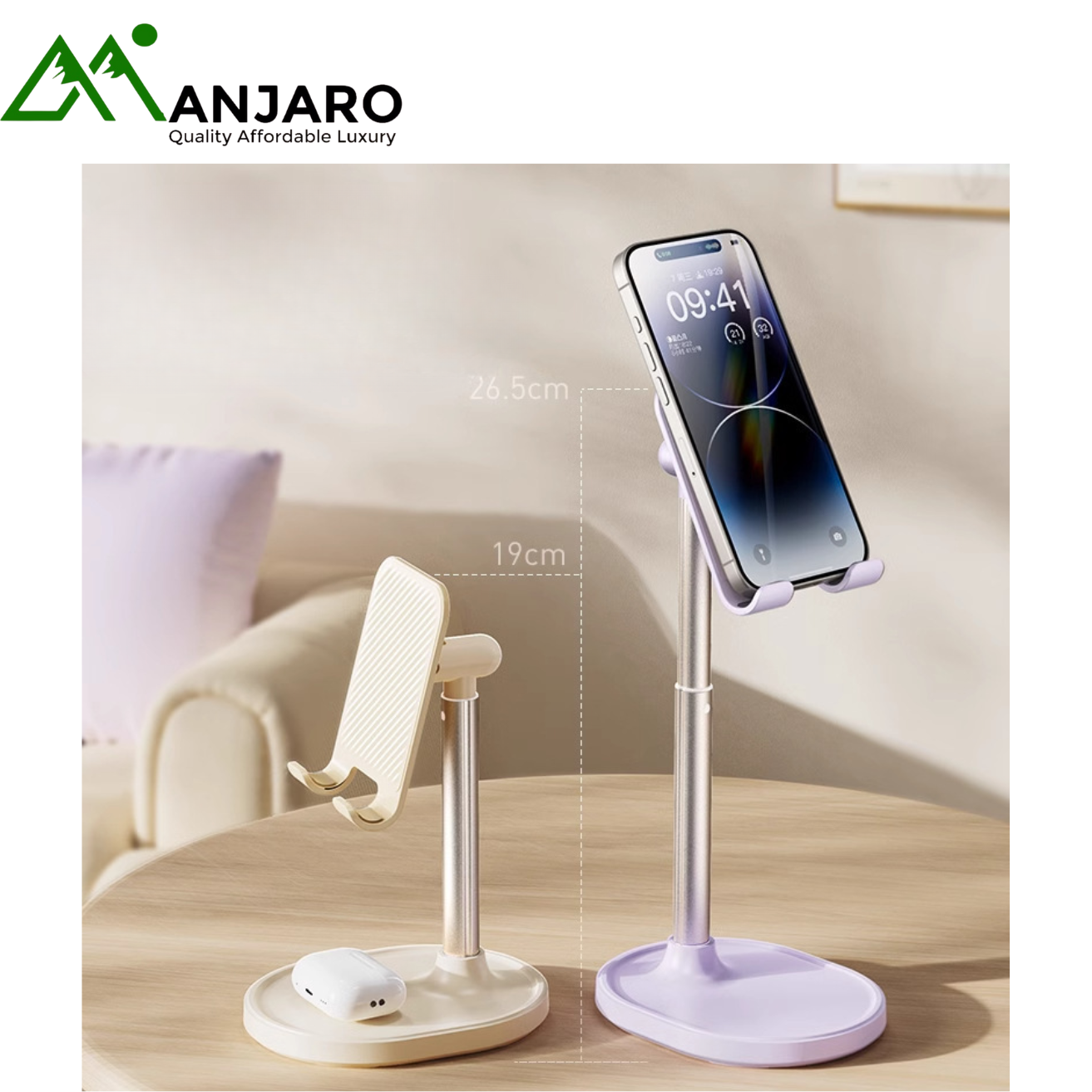 Adjustable Alloy Desktop Phone & Tablet Stand (X76) (Shipping fee included)