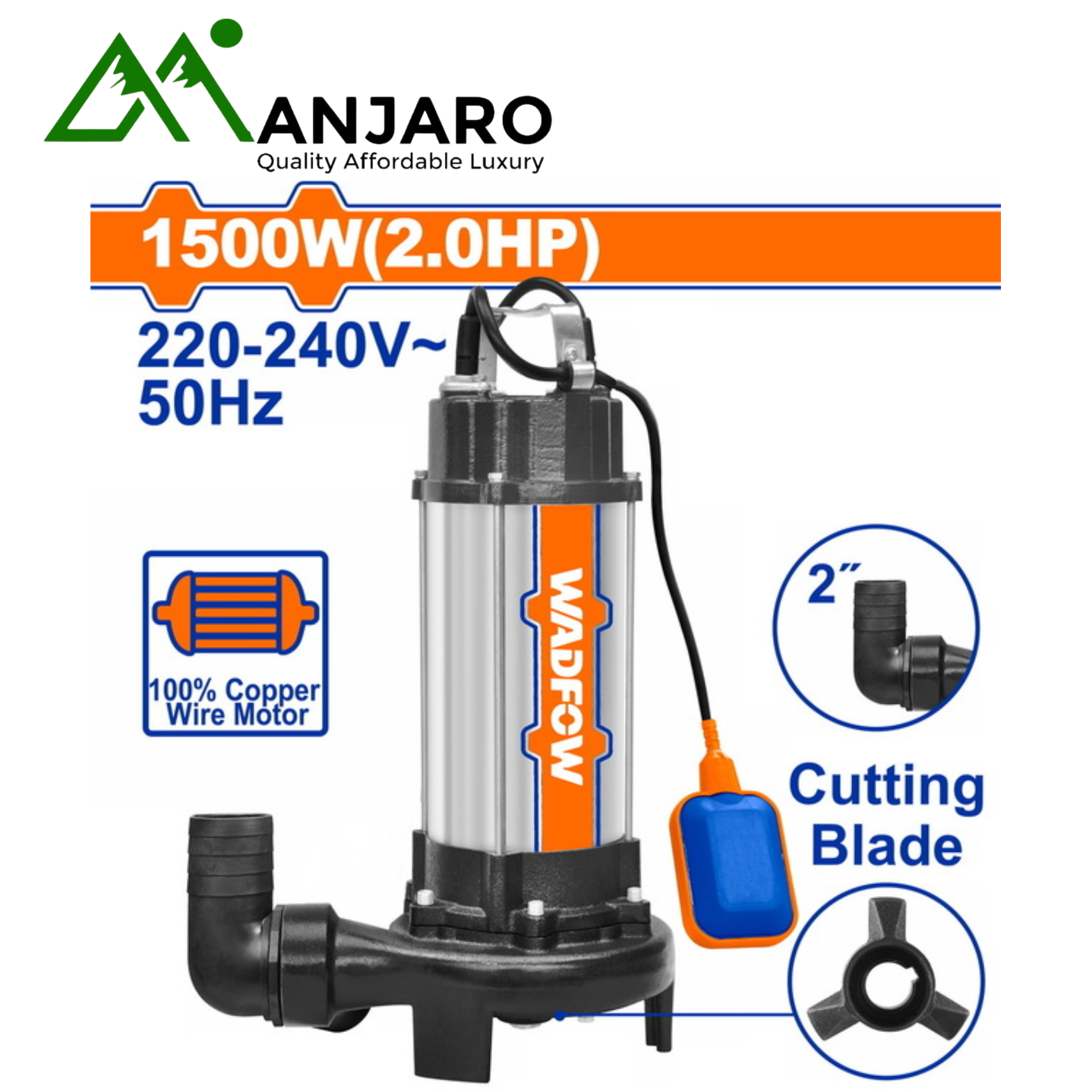 WWPWA03 & WWPWA05 Sewage Submersible Pump