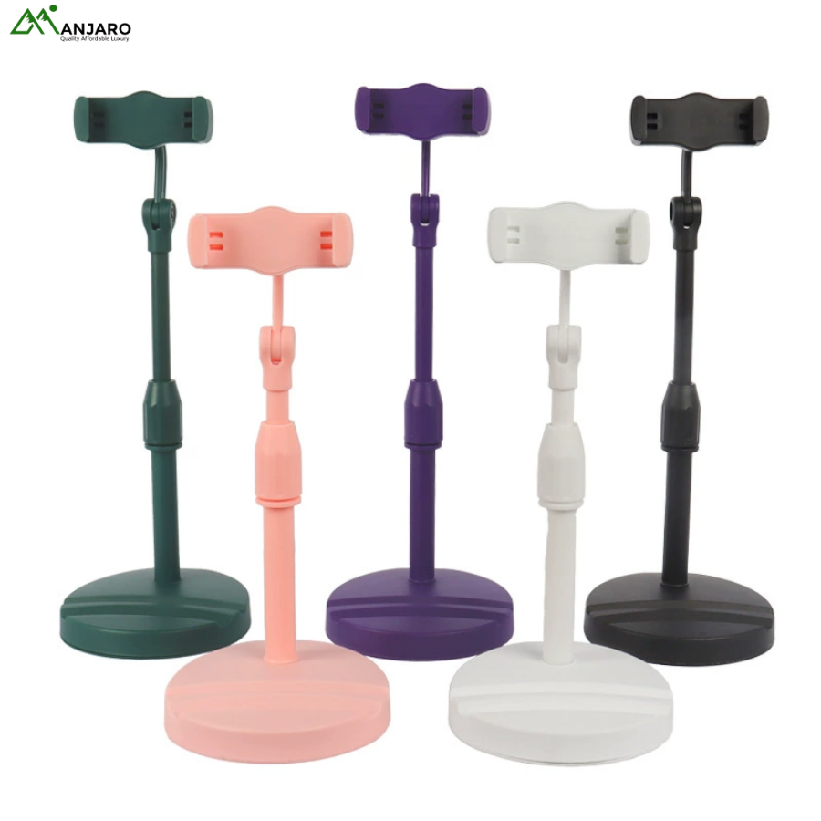 Desktop Live Broadcast Stand – Universal Rotatable Telescopic Dual Slot Holder for Phones & Tablets(shipping fee included)