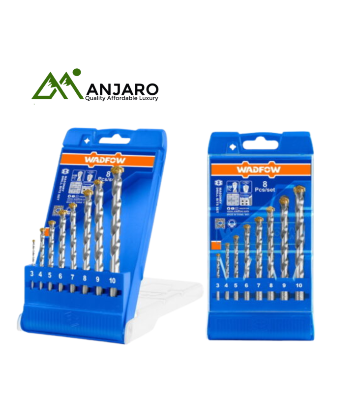 Wadfow 8 Pcs masonry drill bits set WMJ6B08