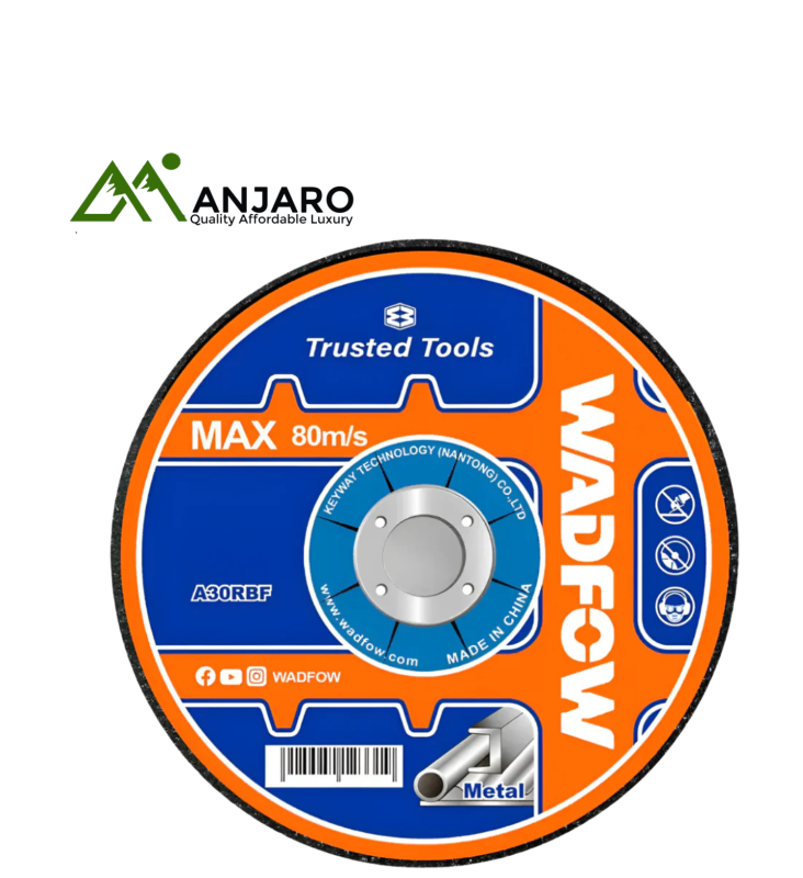 WAC1347 / WAC1373 / WAC1395 Depressed-Centre Abrasive Metal Grinding Discs – 115 mm, 180 mm & 230 mm