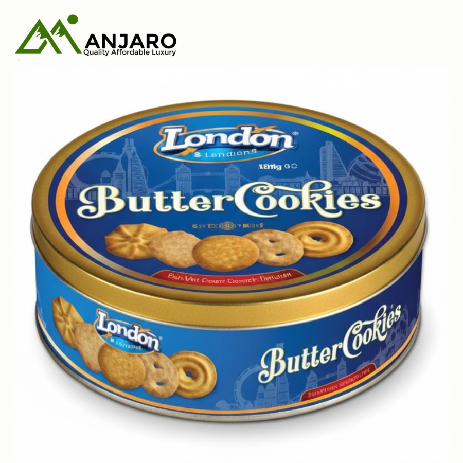 London Butter Cookies – 454g | Classic Rich, Buttery & Crunchy Biscuit Assortment