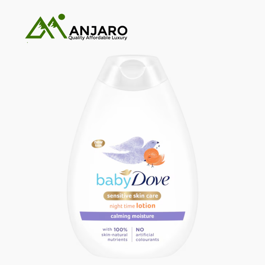Baby Dove Calming Moisture Night Time Lotion – Ultra-Gentle Overnight Hydration for Newborns