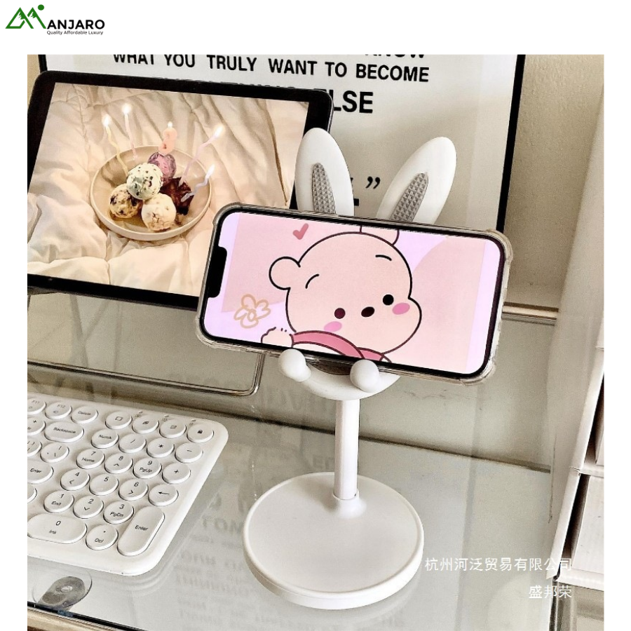 Rabbit Phone Stand – Adjustable Desktop Lazy Holder for Students, Selfie, and Live Streaming(shipping fee included)