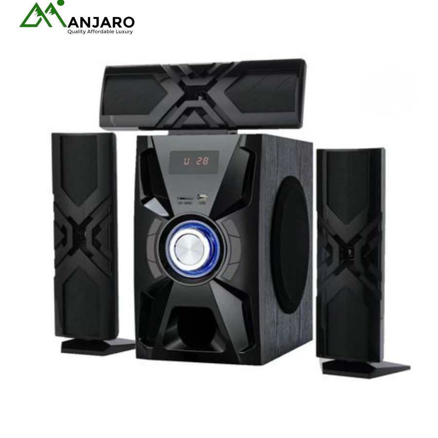 Weyon S813 3.1 Multimedia Speaker System – Deep Bass Surround Sound with Bluetooth, USB & FM Radio