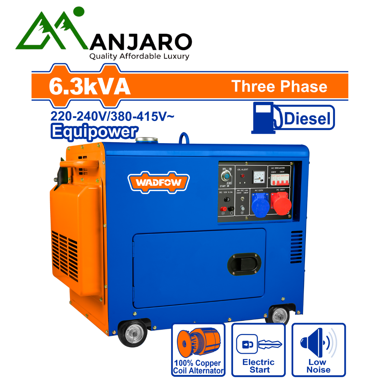 WDG2A50 & WDG2A50DT Silent Diesel Generators