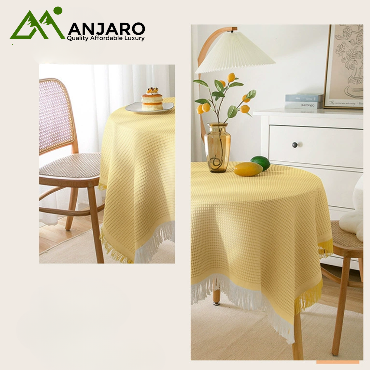 INS French Cotton Linen Tablecloth