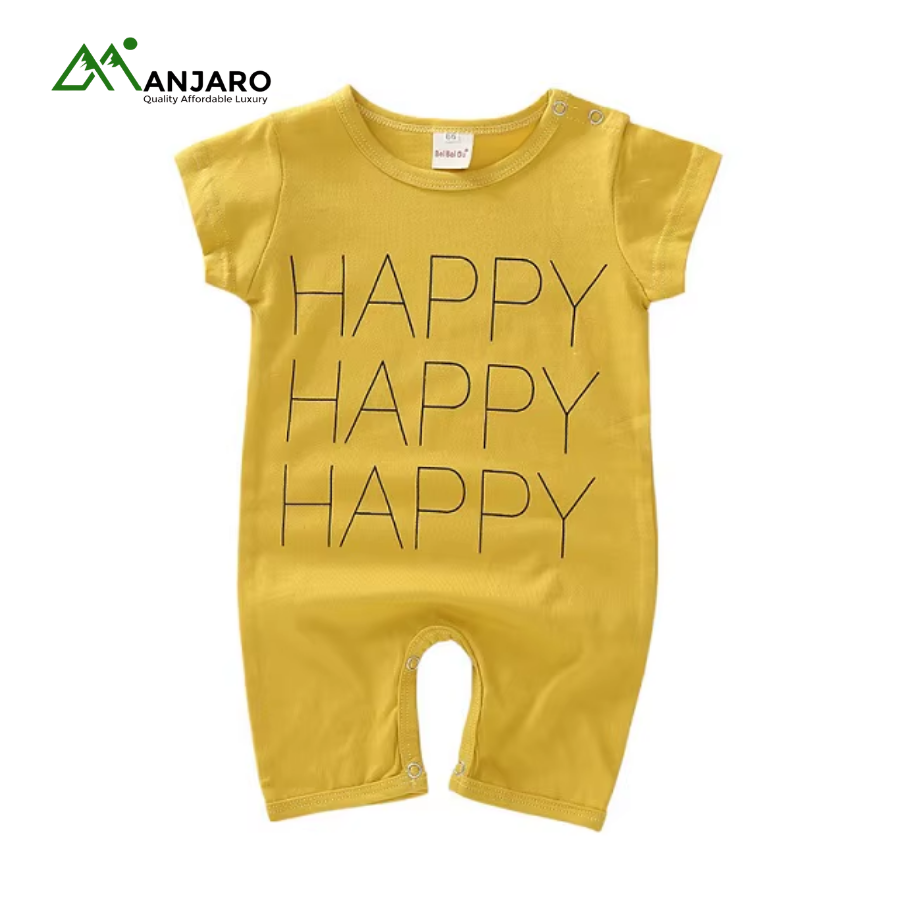 Yize Baby Singlet Romper – 95% Cotton Cartoon Printed Short Sleeve Baby Romper(Shipping Fee Included)