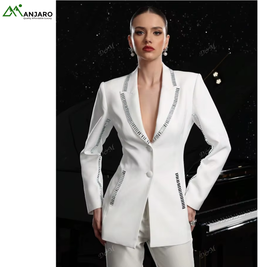 D&M Women’s Business Blazer – Solid Color Long Sleeve Single-Button Office Suit Jacket(Shipping Fee Included)