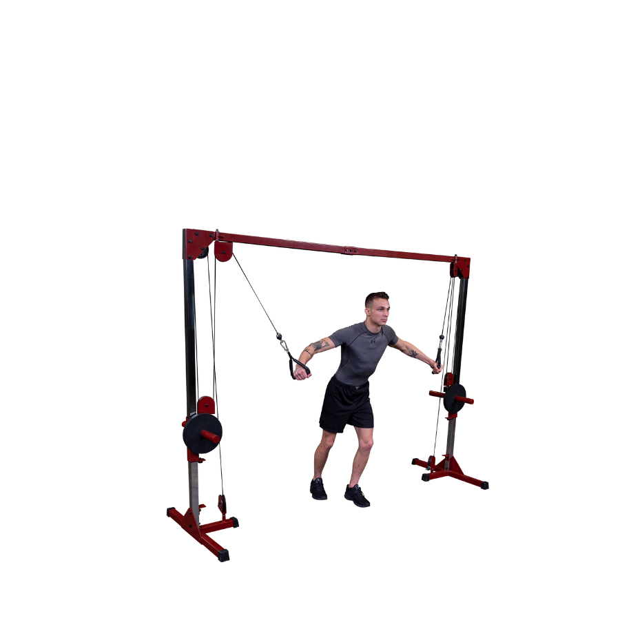 Best Fitness Cable Crossover BFCCO10 – Plate Loaded, Dual Pulley Machine for Full Body Strength & Home Gym Versatility