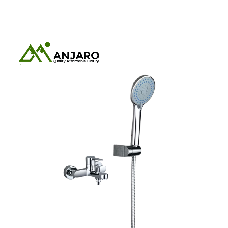 TUK 2-in-1 Tap and Shower Head Set – Wall Mount Bathroom Mixer