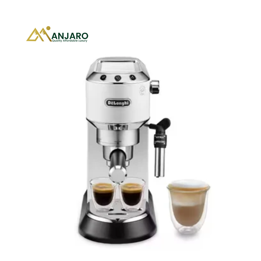 DeLonghi Dedica Style EC685.M Manual Espresso Maker – Compact Stainless Steel Coffee Machine with Milk Frother