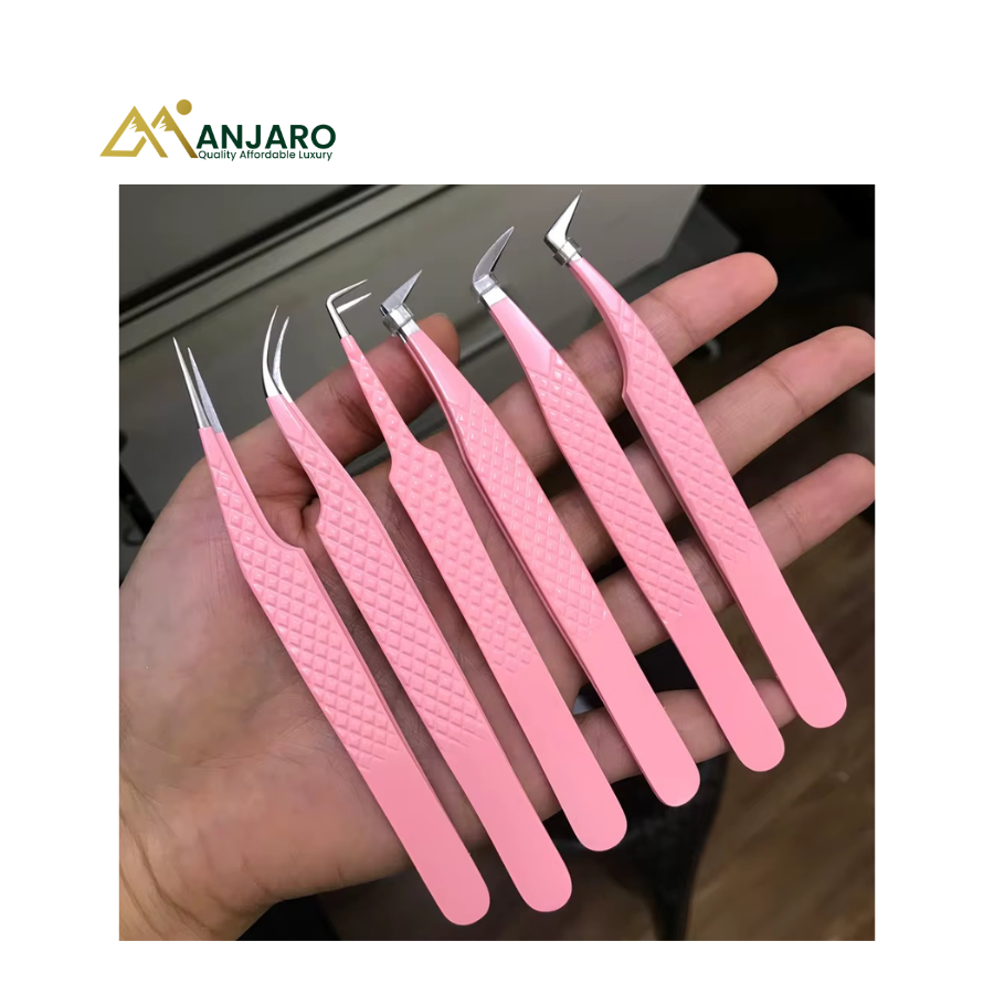 Lash Fibre Tweezers | Precision Eyelash Extension Tweezers for Professional Lash Application & Beauty Grooming