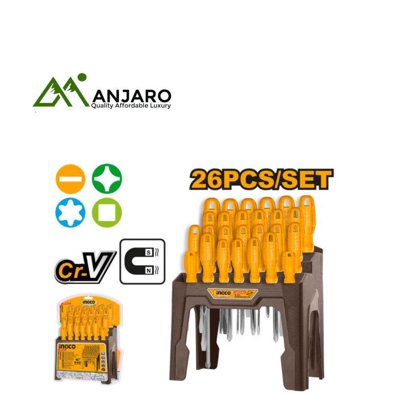 Ingco HKSD2658 26 Pcs screwdriver set