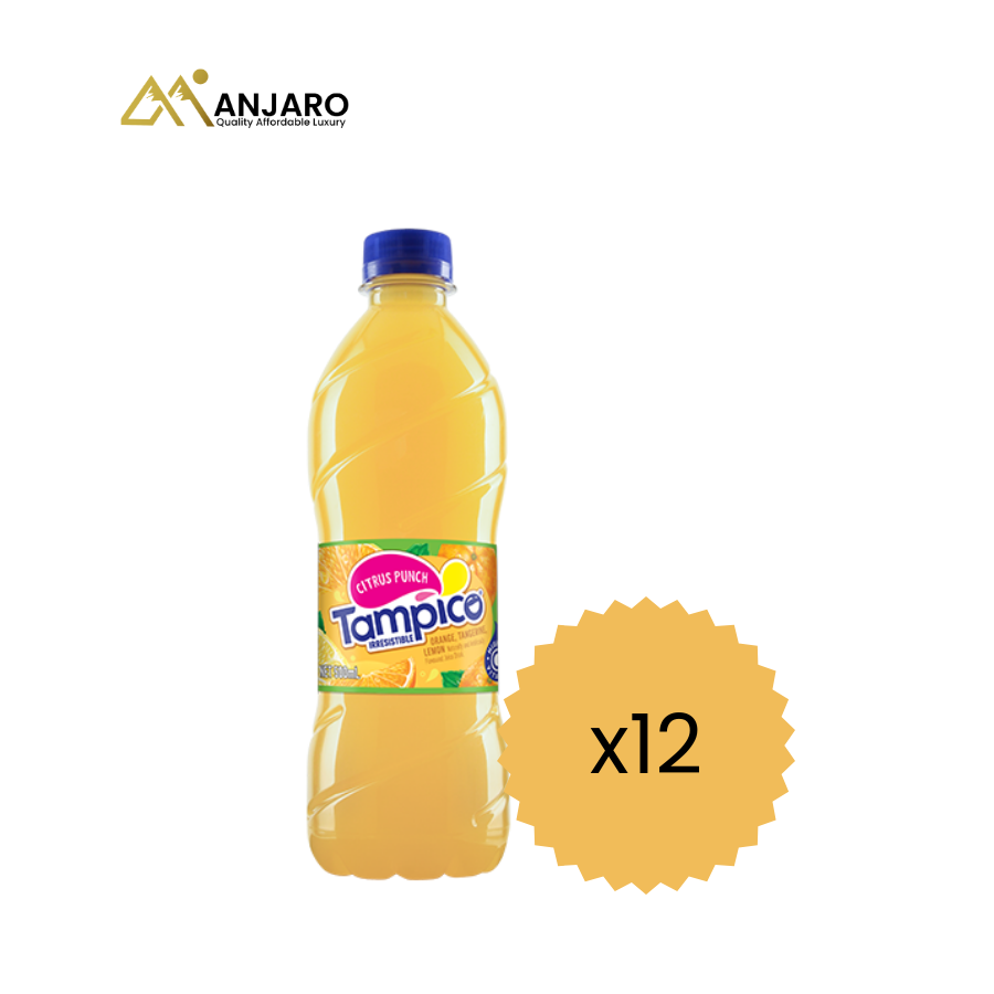 Tampico Fruit Punch – 500ml (12 Pack | Refreshing & Fruity Beverage)