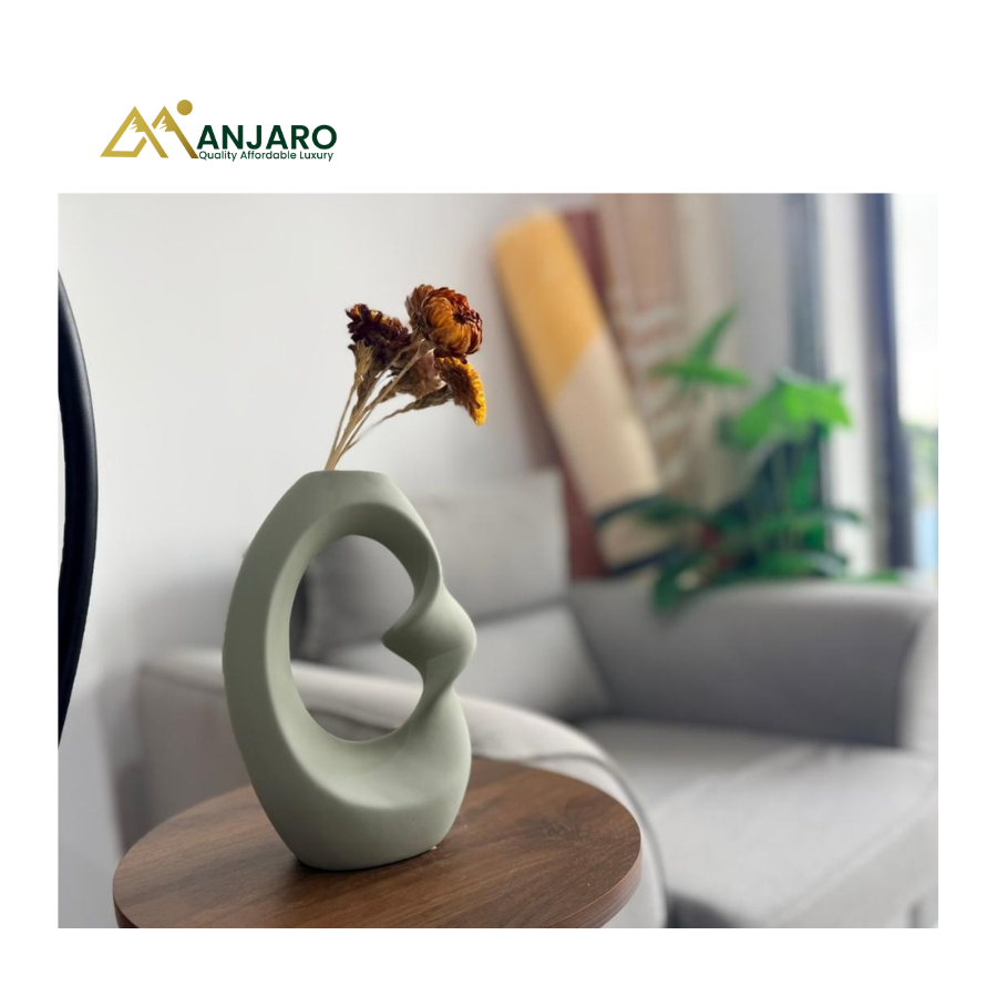 Abstract Ceramic Hollow Decorative Vase