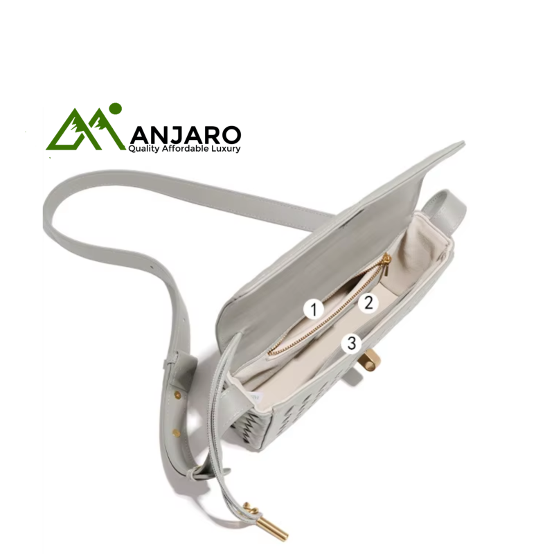 Niche Design Mini Woven PU Crossbody Bag – Light Luxury Flip One-Shoulder Organ Bag for Women