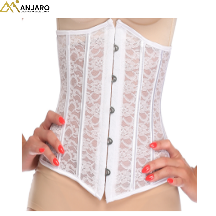 LaceSilk Steel-Boned Waist Trainer Corset – Adjustable Waist Shaper  525
