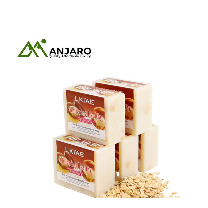 LKIAE Organic Oats & Rice Handmade Baby Whitening Soap