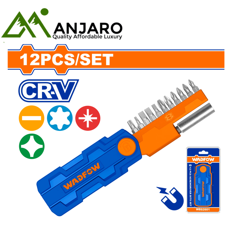 12-Piece Screwdriver Bit Set