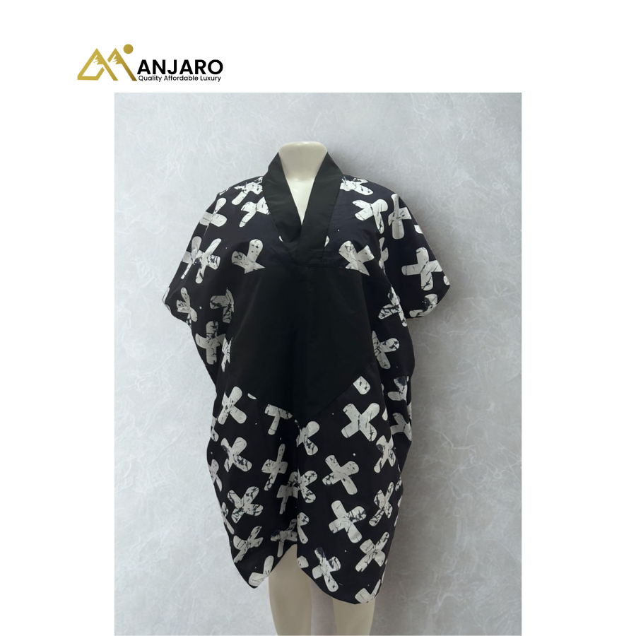 Midnight Cross Batìk Short Bubu – Shadow Onyx Bodice