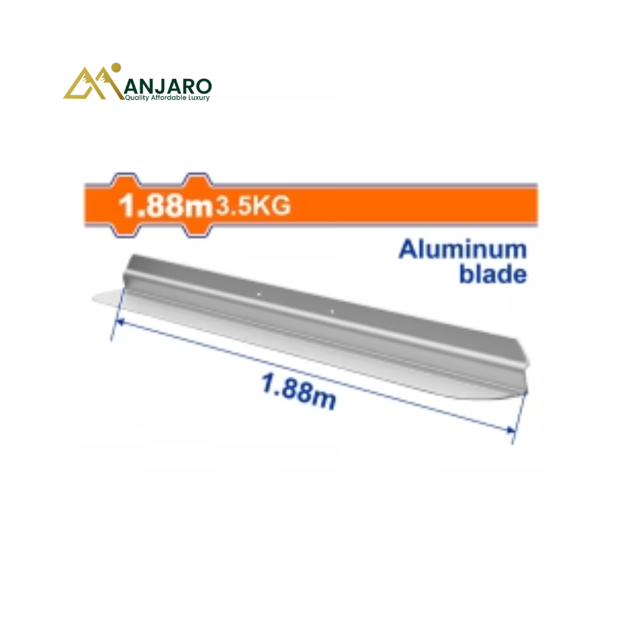 WADFOW Aluminum Screed Blades – Concrete Finishing Blades – 1.88m & 2.4m  WSFP1A188 & WSFP1A240