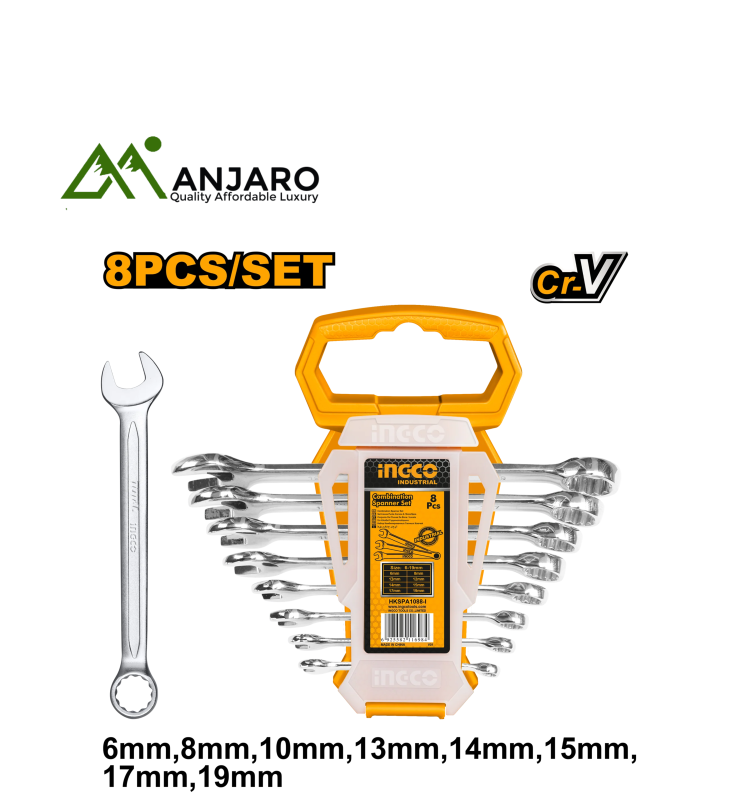 Ingco 8Pcs Combination spanner set HKSPA1088