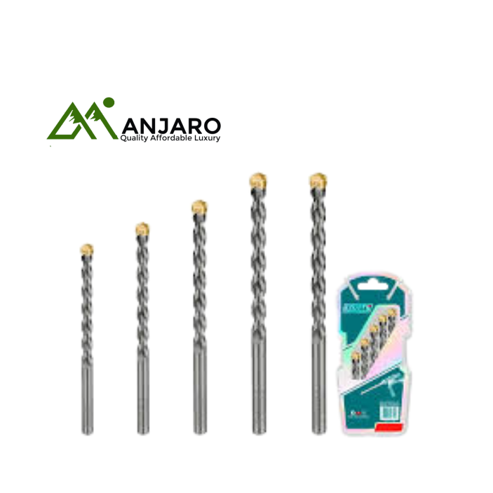 Total TACSD5055 5 Pcs masonry drill bits set