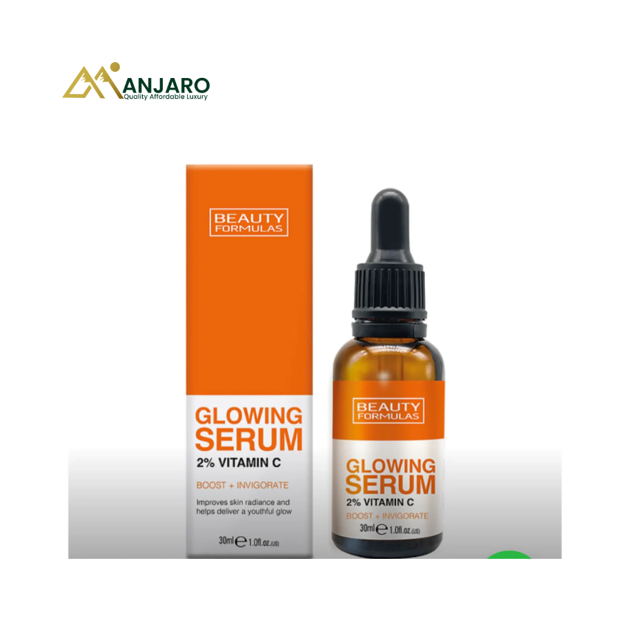 Beauty Formulas Glowing Serum – Brightening Face Serum for Radiant, Smooth & Hydrated Skin (Daily Glow Care)