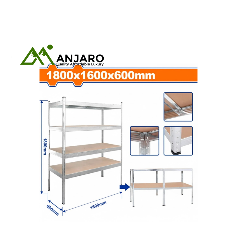 WTS1A16 4-Tier Adjustable Storage Shelves