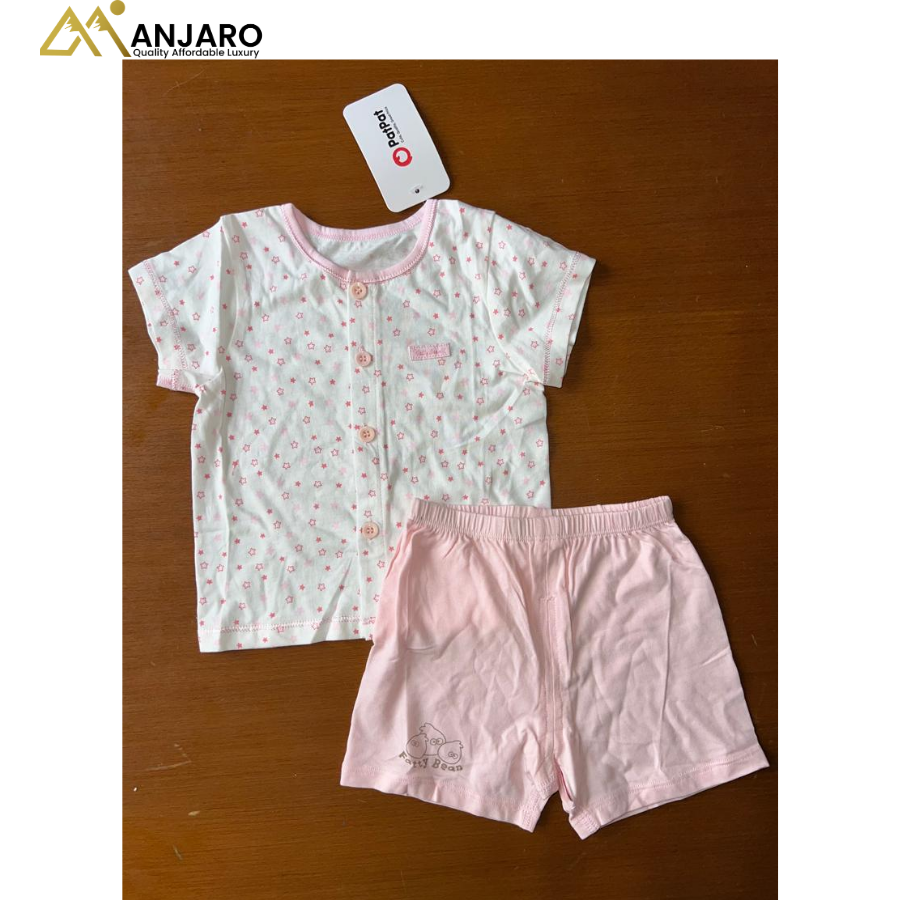 Baby Astronaut "BYLB" Graphic Top and Purple Shorts – 2-Piece Set