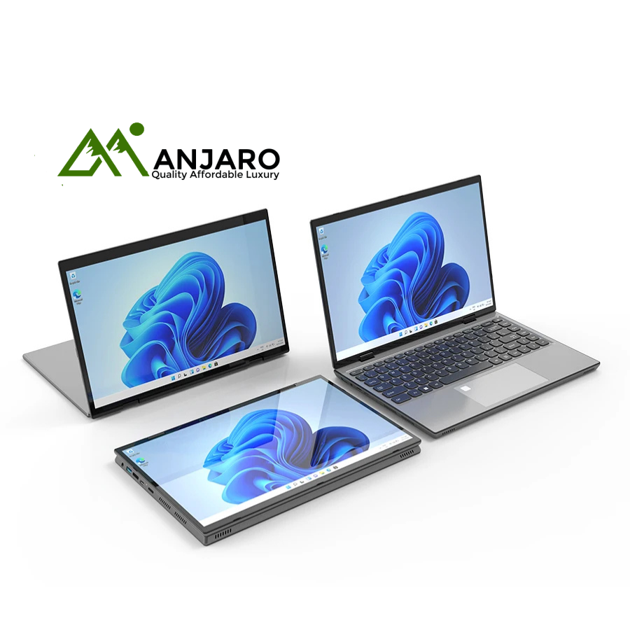14" Touch Screen Laptop – Intel Celeron N5095, 4GB DDR4 RAM, SSD (64GB–1TB), 2240×1440 IPS, Windows 11