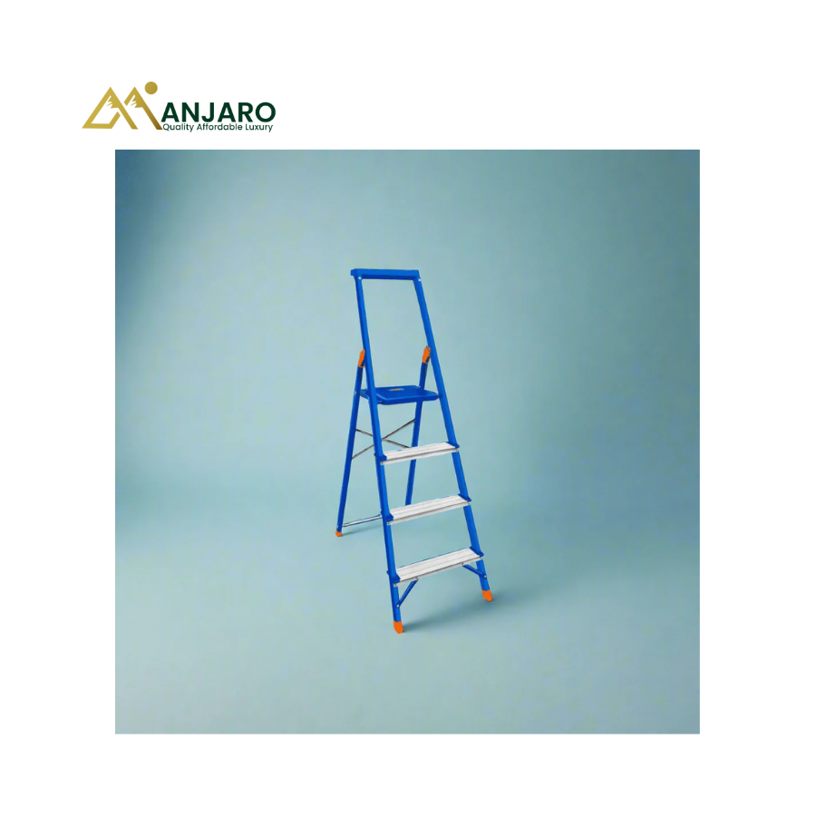 WADFOW Steel & Aluminium Household Ladder – 4, 6 & 8-Step Folding Ladder – 150kg Capacity  WLD1H04 / WLD1H06 / WLD1H08