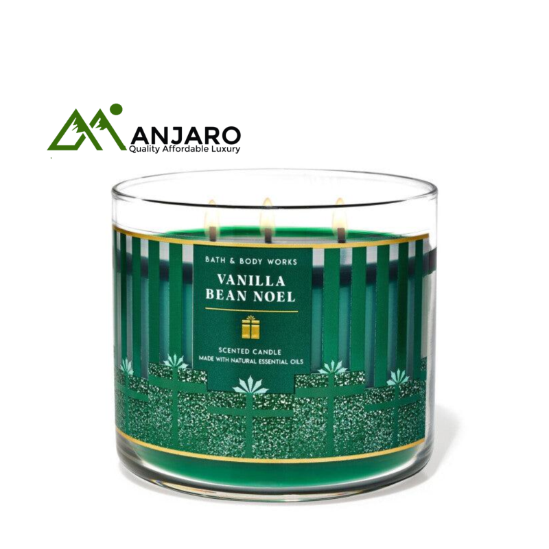 BATH & BODY WORKS Vanilla Bean Noel Scented Candle – 14.5 oz | Holiday-Inspired Candle with Creamy Vanilla & Sugar Notes