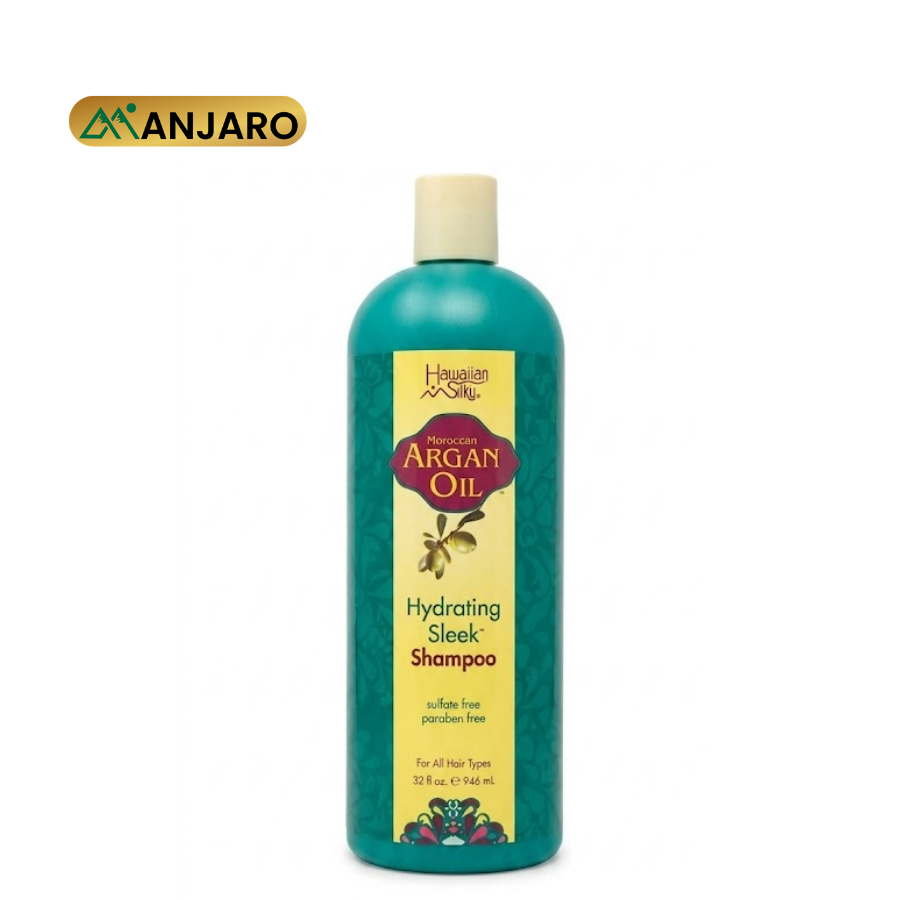 Hawaiian Silky Argan Oil Shampoo 946ml – Moisturizing Hair Cleanser for Smooth, Soft & Shiny Hair