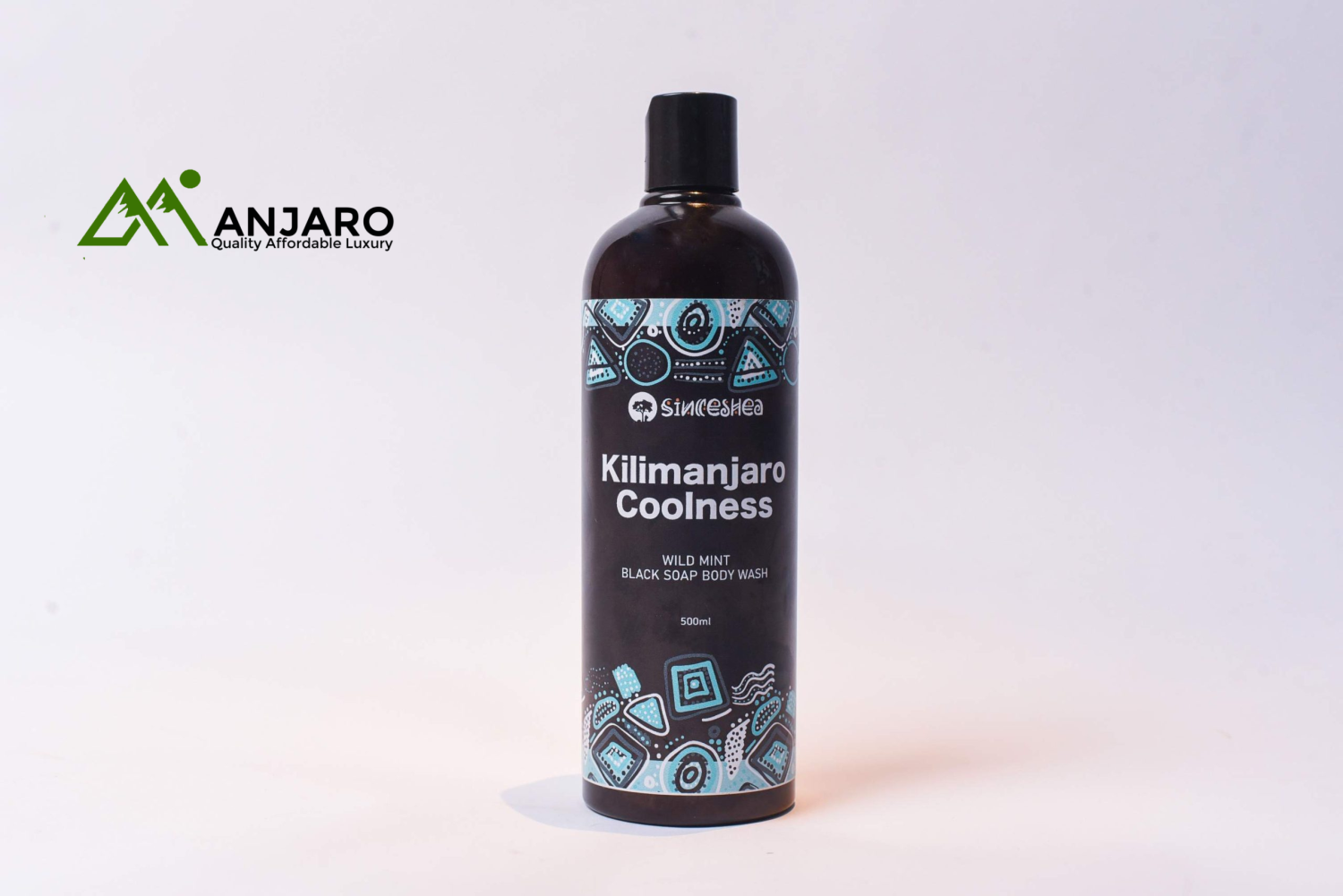 Kilimanjaro Coolness Black Soap Body Wash – 500ml Wild Mint Hair & Body Cleanser for All Skin Types