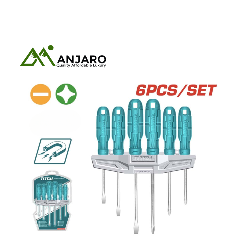 Total 6 Pcs screwdriver set THTDC250601