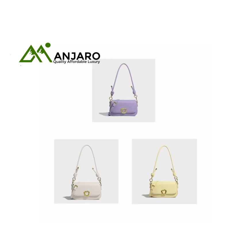 Women's PU Leather Crossbody Bag – Elegant Long Shoulder Strap Handbag with Zipper Closure & Polyester Lining