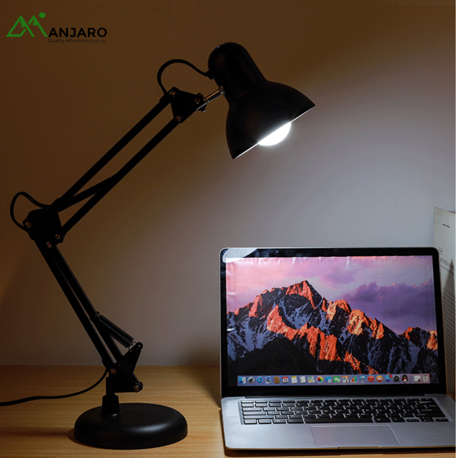 American Long Arm Metal Table Lamp – Adjustable Folding Super Bright Desk Light for Office, Dorm & Study(Shipping Fee Included)