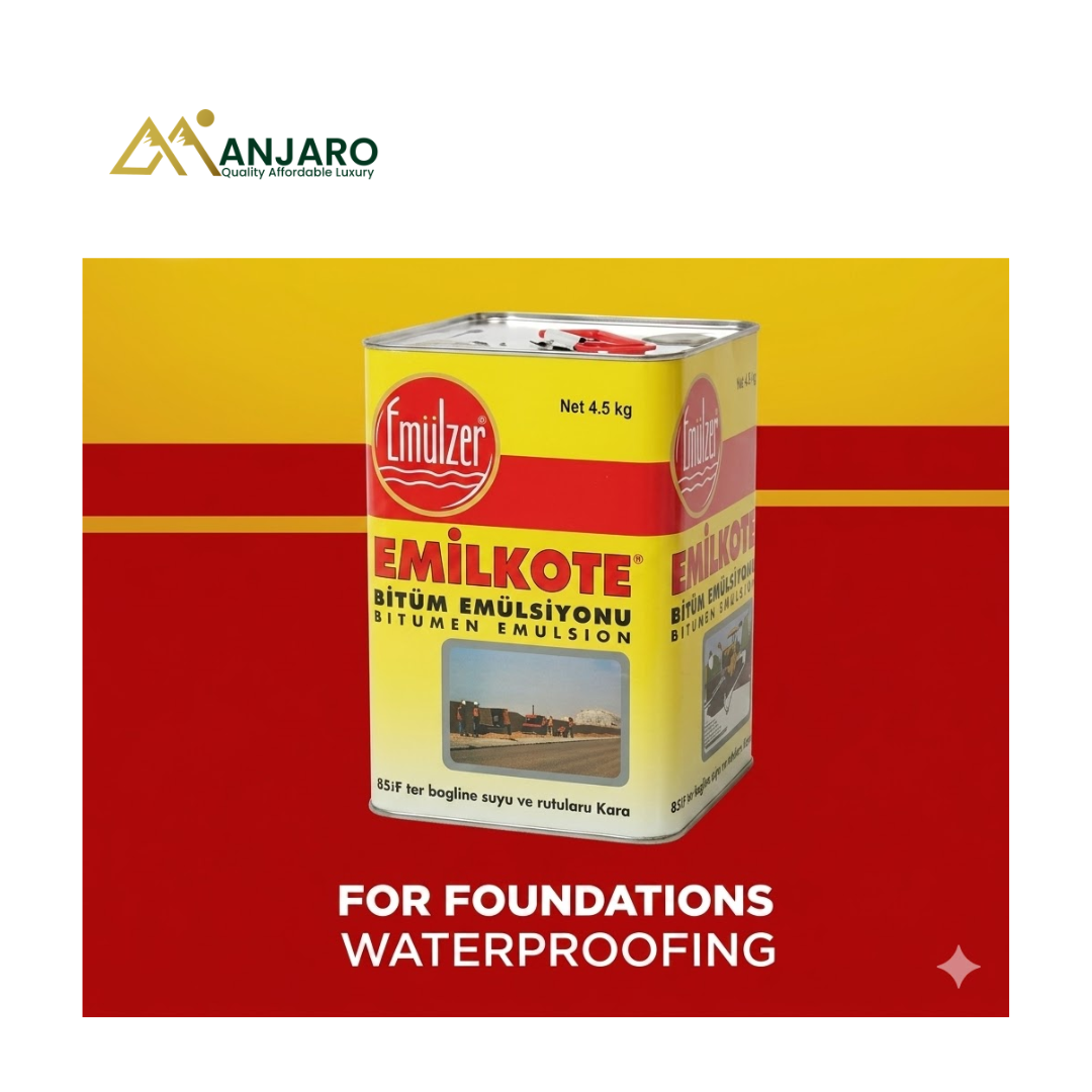 Emülzer Emilkote Bitumen Emulsion Water-Based Waterproofing Liquid Membrane