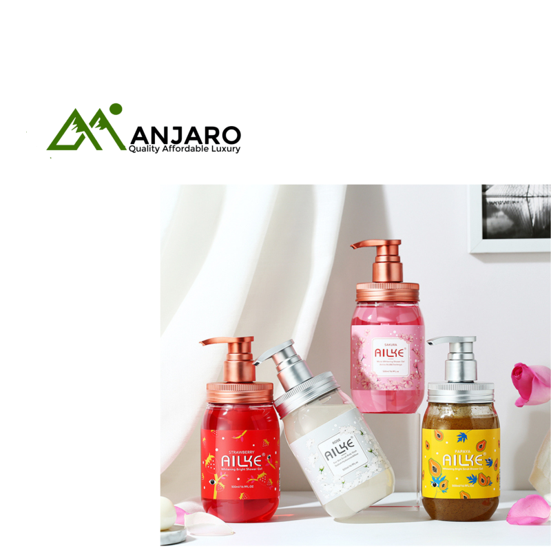 Alike Fruit Shower Gel – Strawberry, Sakura, Rose & Papaya Moisturizing Whitening Body Wash