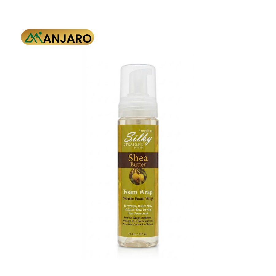 American Silky Straight System Foam Wrap – Hair Wrapping Mousse for Smooth, Firm & Long-Lasting Styles