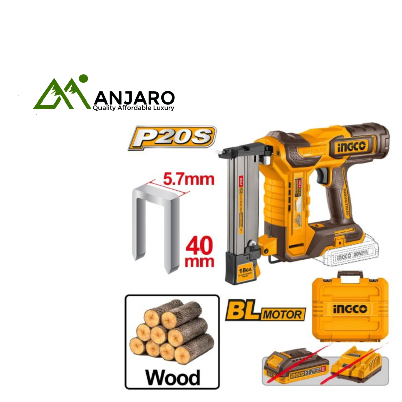 CCSNLI6005 – 20V Cordless Crown Stapler Nailer | Brushless Motor, 3 Nails/sec Drive Rate, 100pcs Capacity